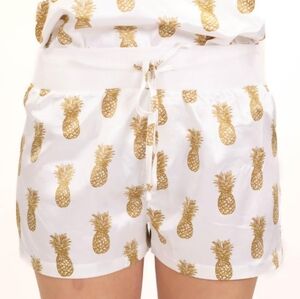 The Royal Standard Gold Pineapple Print Slumber Short